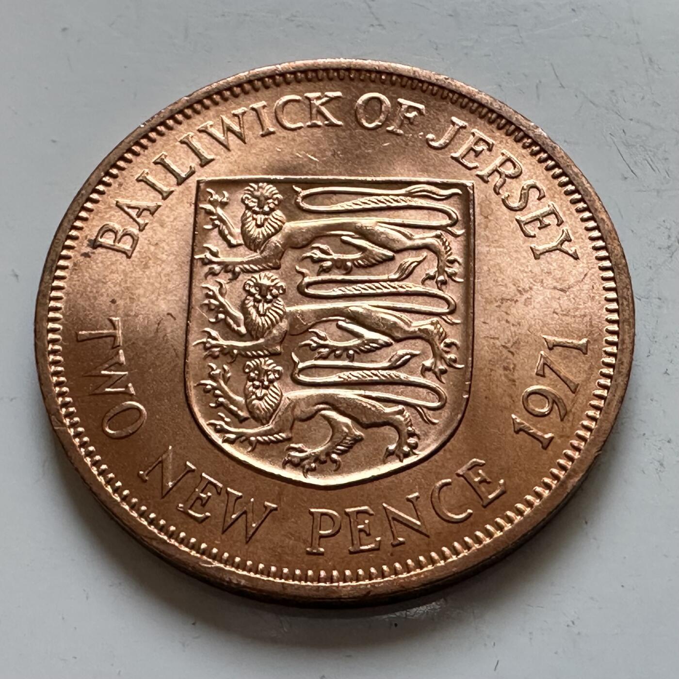 🌹外币初藏🌹🐯2025年第140场  每周二四六晚8️⃣点 接代拍 泽西岛1971年2便士