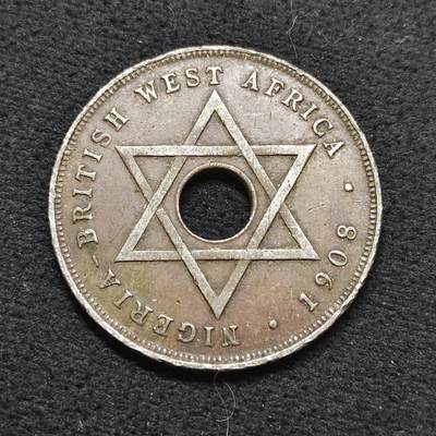 【全场包邮】纯粹捡漏拍484场（免费代拍第21场） - 英属西非（尼日利亚）1909年爱德华七世1便士