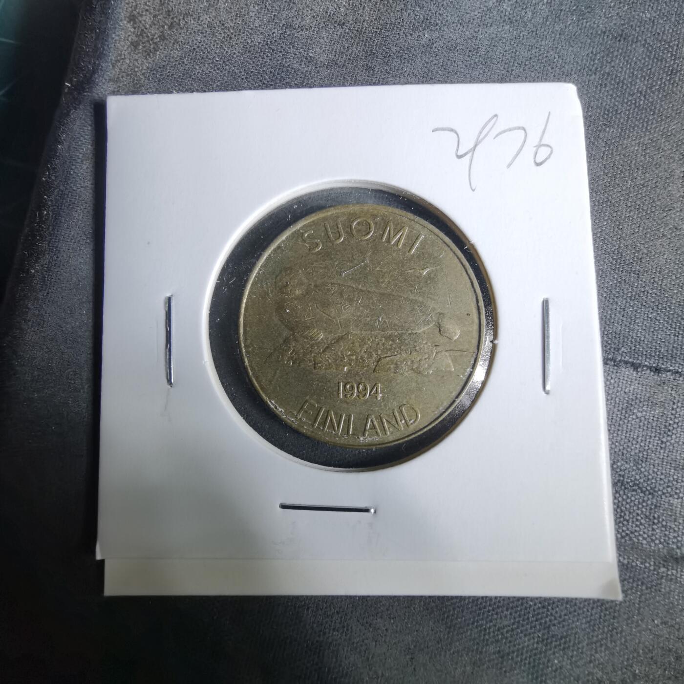 沼泽如烟--第929场 芬兰1994年5马克