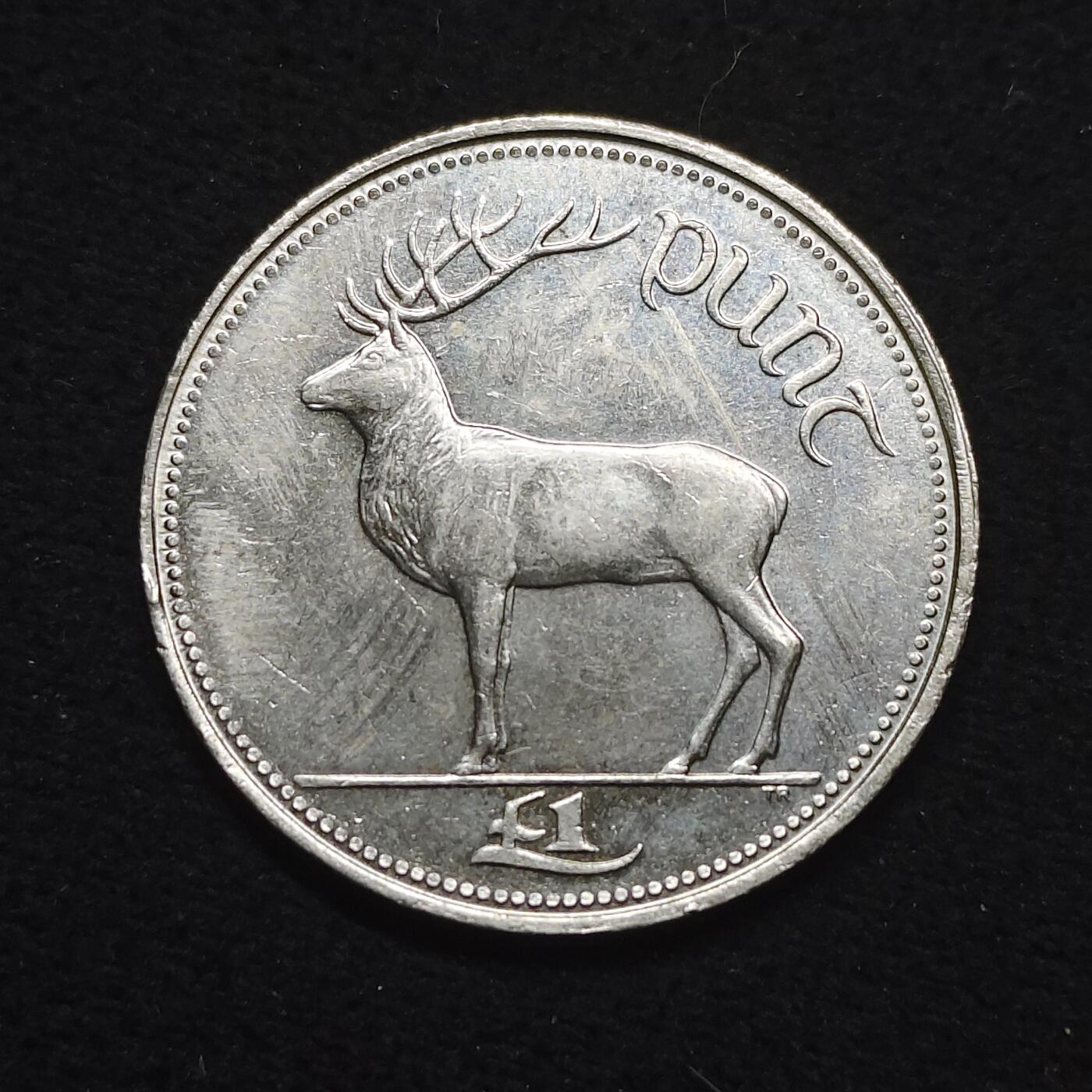 【全场包邮】纯粹捡漏拍484场（免费代拍第21场） 爱尔兰1995年爱尔兰红鹿1镑