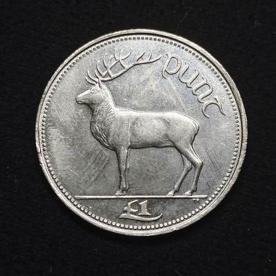 【全场包邮】纯粹捡漏拍484场（免费代拍第21场） - 爱尔兰1995年爱尔兰红鹿1镑