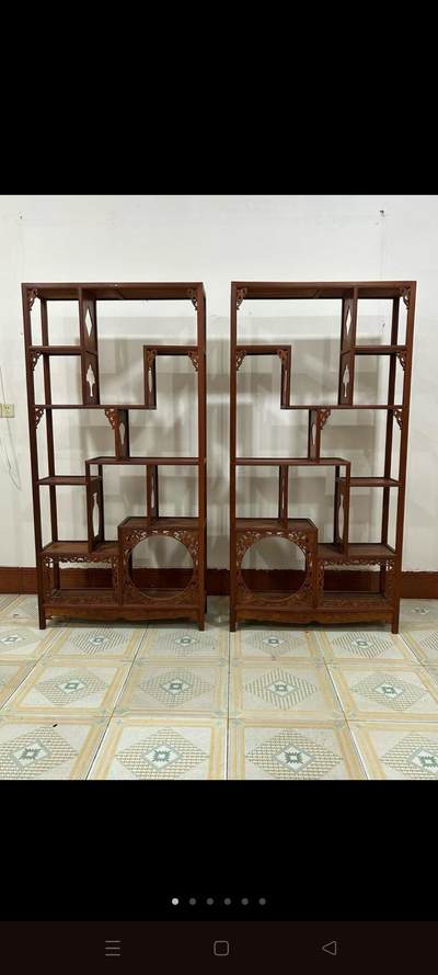 核桃木多宝阁，尺寸如图，结实牢固，全品无松动 - 核桃木多宝阁，尺寸如图，结实牢固，全品无松动