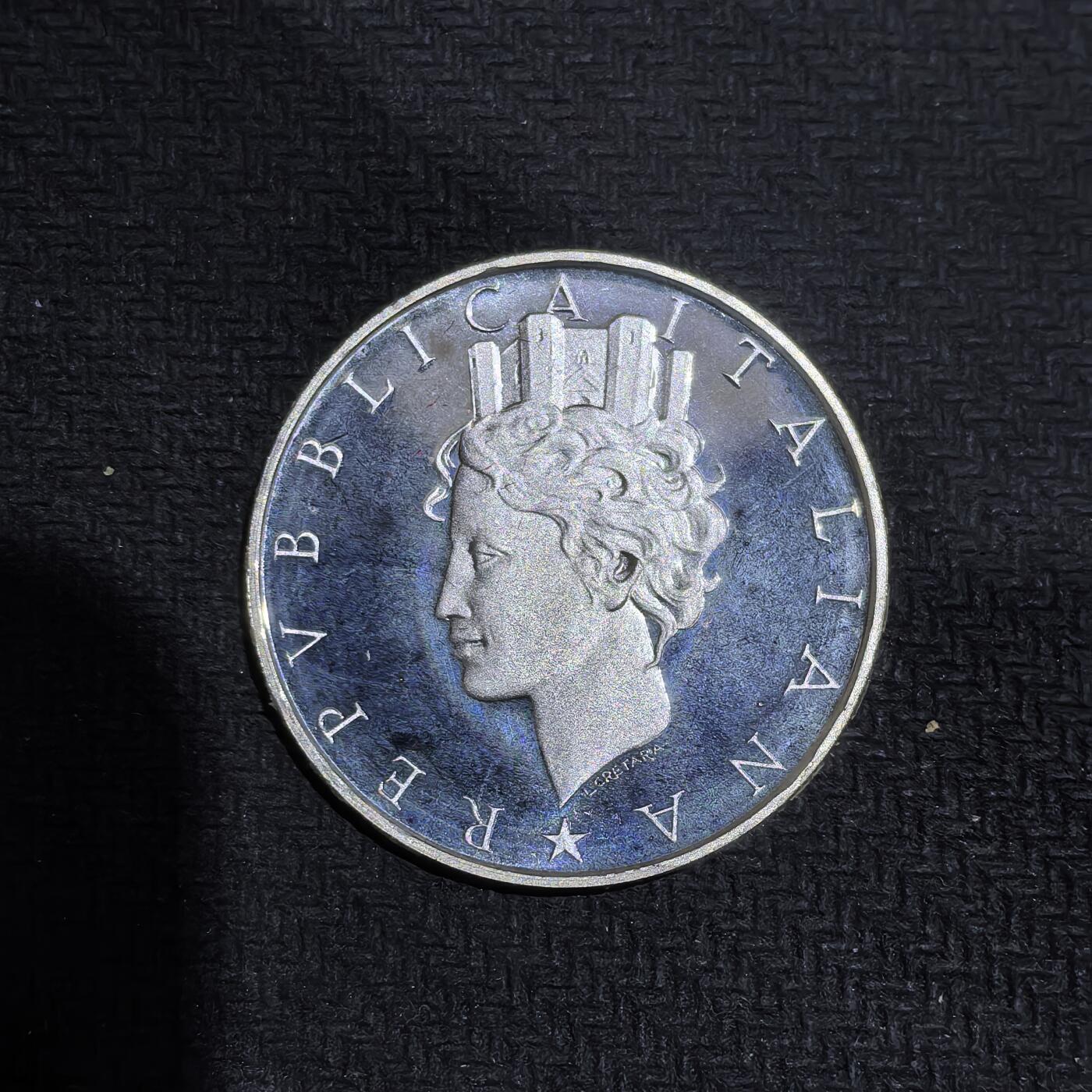 道一币馆币章第一百五十八场 原盒证 意大利1988年共和国宪法40周年纪念500里拉精制银币 13000