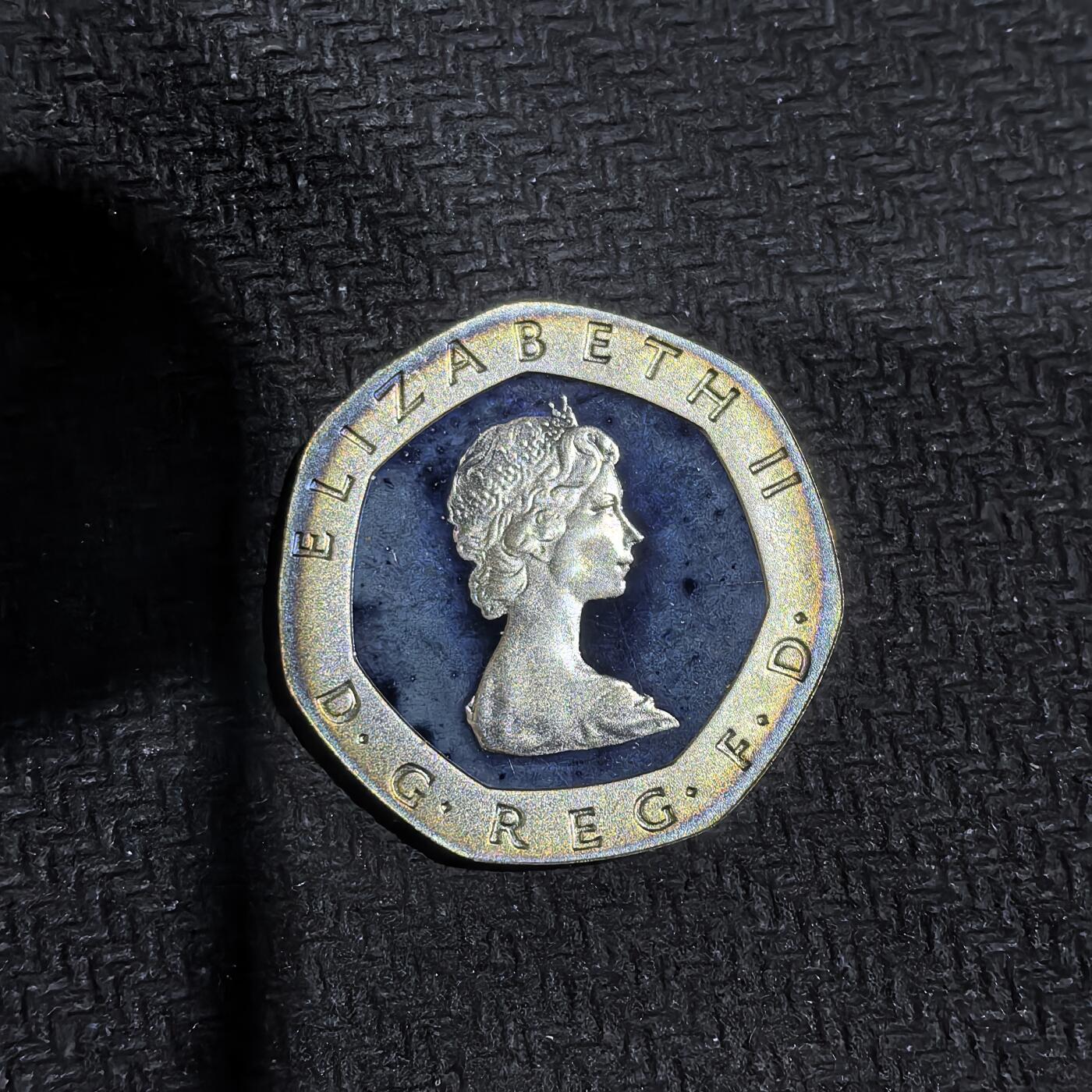 道一币馆币章第一百五十八场 原盒 英国1982年20便士精制银币