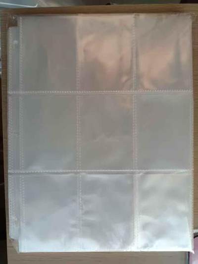 龙虎卡牌六七场 （无佣金，周六结拍，欢迎送拍） - 【全新】通用九格卡页 50张