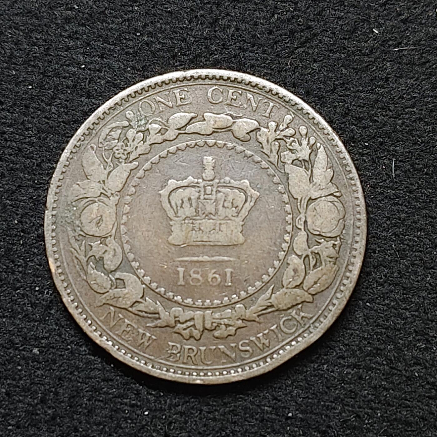 【全场包邮】纯粹捡漏拍484场（免费代拍第21场） 新布鲁维克1861年维多利亚女王1分铜币