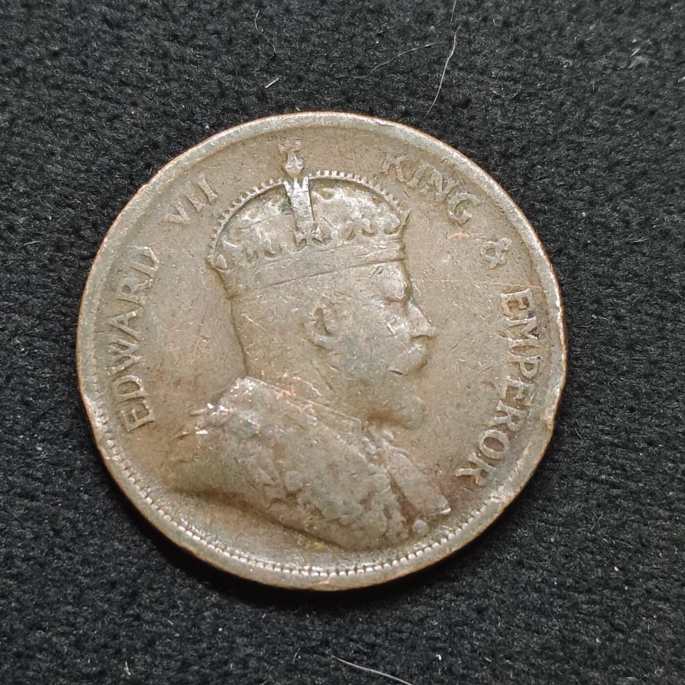 【全场包邮】纯粹捡漏拍484场（免费代拍第21场） 英属海峡1903年爱德华七世1分铜币