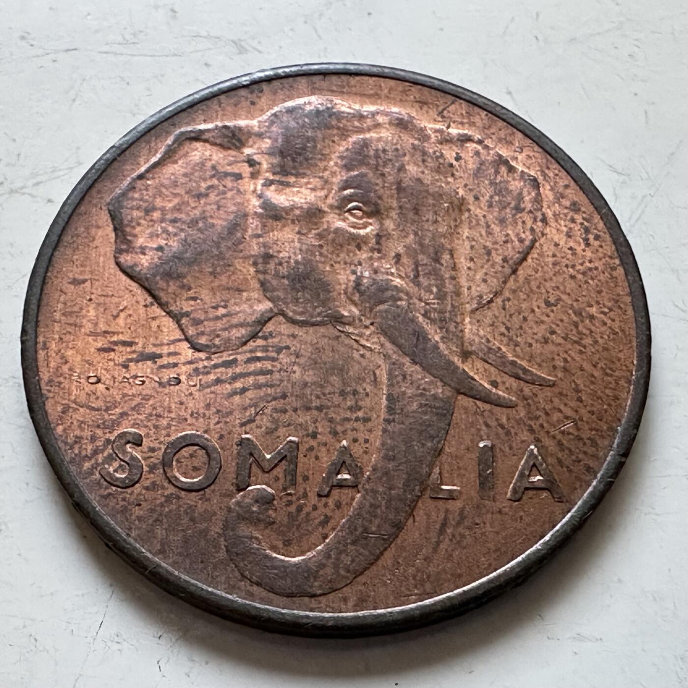 🌹外币初藏🌹🐯2025年第140场  每周二四六晚8️⃣点 接代拍 意托索马里1950年5分