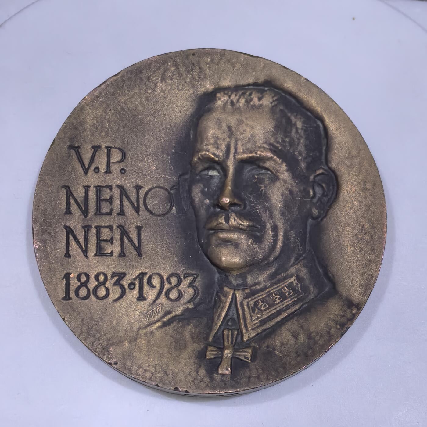 道一币馆币章第一百五十八场 北欧1983年某测绘专家诞辰百年超大纪念铜章