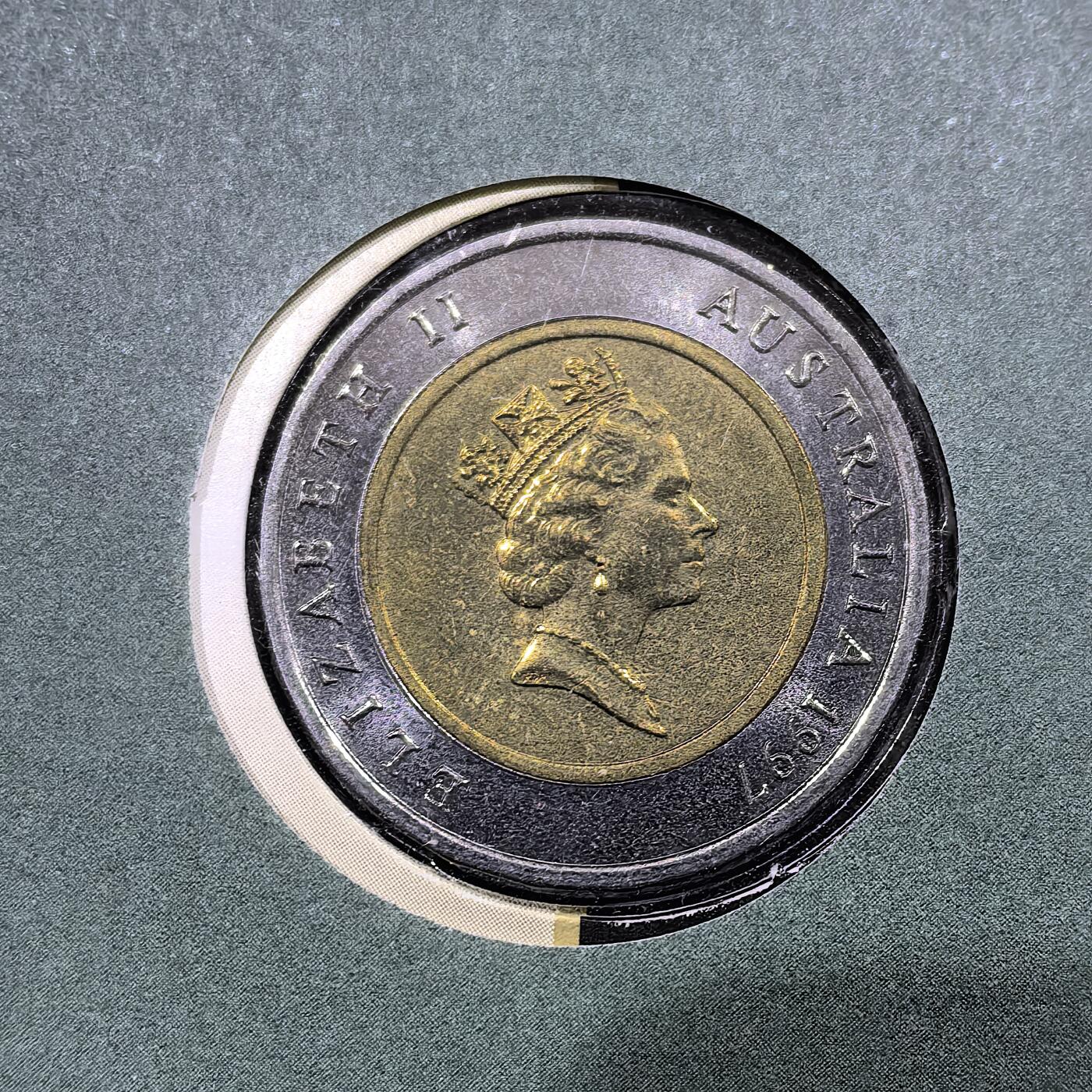 道一币馆币章第一百五十八场 邮币封 澳大利亚1997年棒球明星唐纳德·布拉德曼5元纪念币