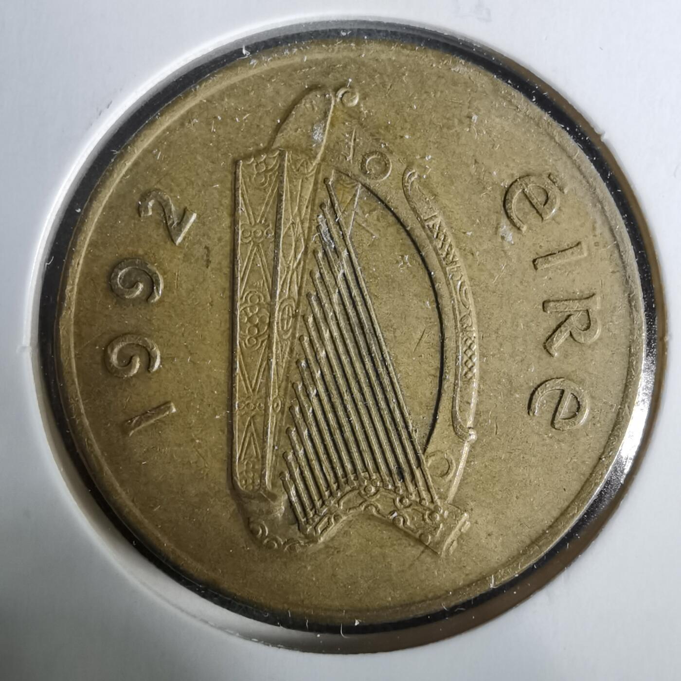 沼泽如烟--第929场 爱尔兰1992年20便士