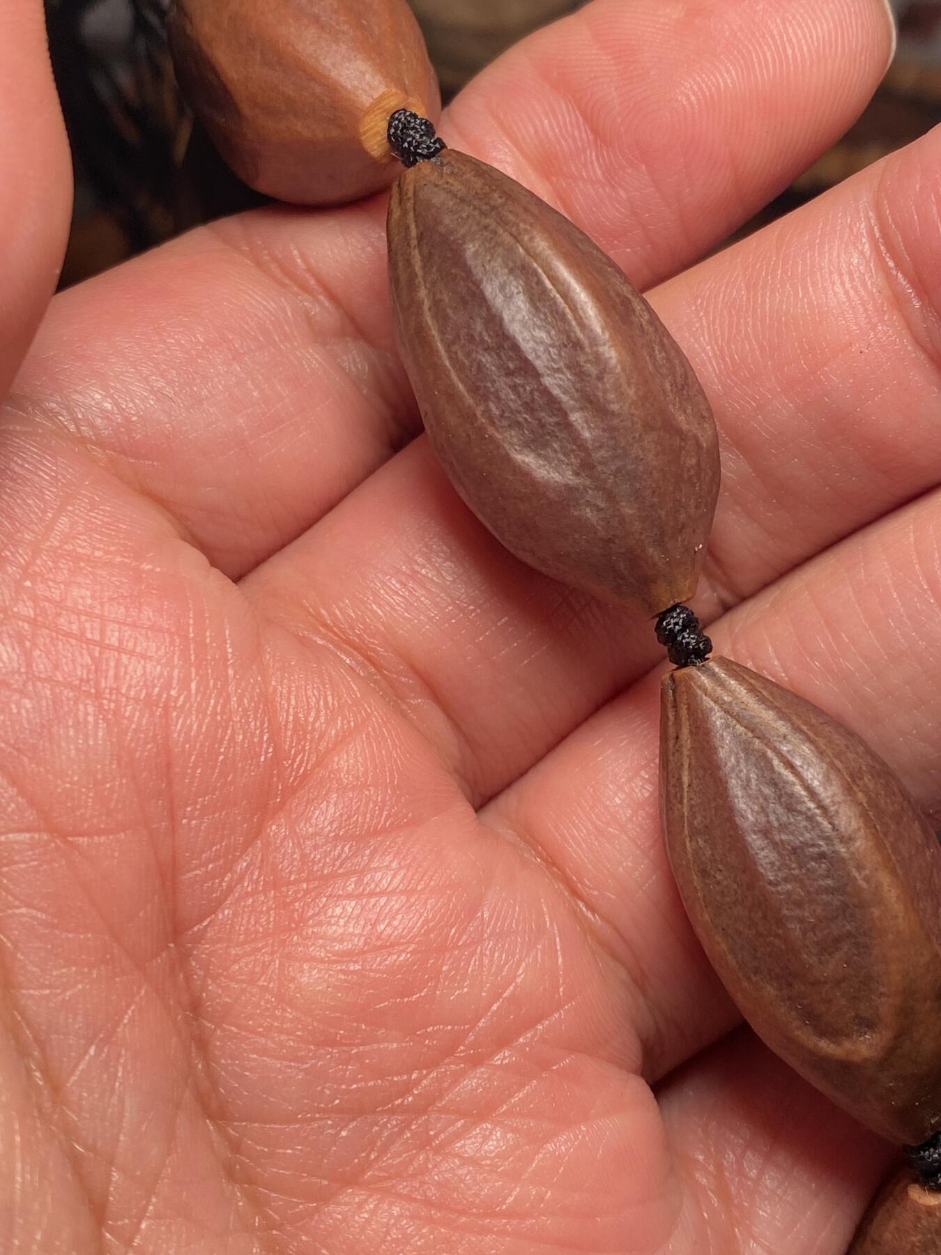 以核会友，中国非物质文化遗产苏工核雕手作 福利苏工核雕，纯天然，四花紫皮核，个性十足，等待有缘人，与众不同，尺寸1。6x3.2喜欢的来