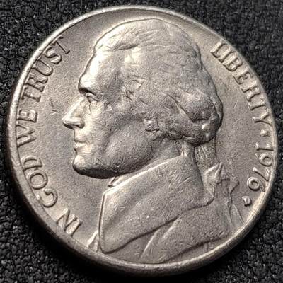 泉币菌-第146场-精品福利场 - 美国5美分 杰斐逊纪念币 1976