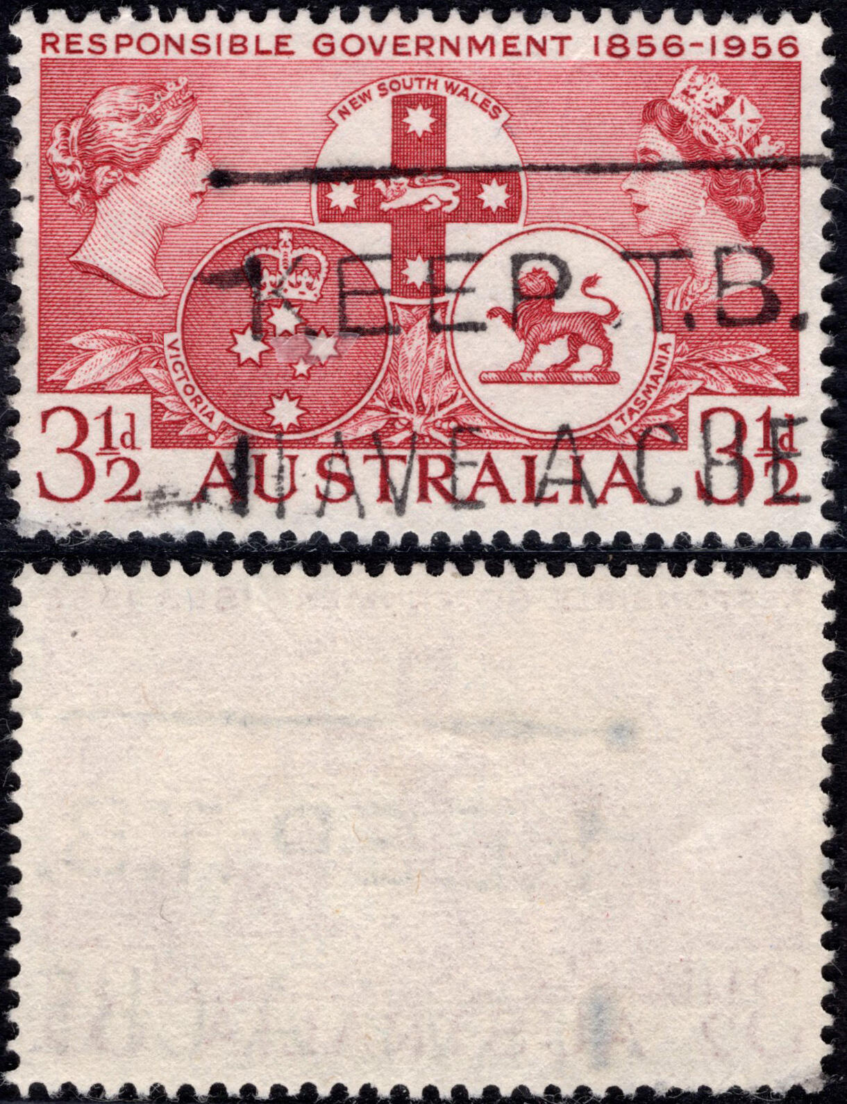 洪涛臻品批发群 精选邮票限时拍卖第1195期  澳大利亚1956 从维多利亚到伊丽莎白二世 负责的政府1856-1956