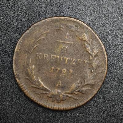 【淘币小摊】实时拍第八百二十五拍   散币场   满百包邮可预留二周 每周一统一发货   - 奥地利1781年1/2克鲁泽铜币