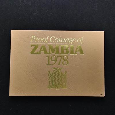 【全场包邮】纯粹捡漏拍485场（免费代拍第22场） - 赞比亚1978年官方发行皇家厂经典信封装精制套币-PS5
