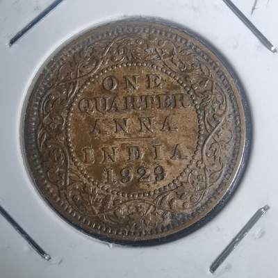 沼泽如烟--第930场 - 英属印度1929年1/4安娜