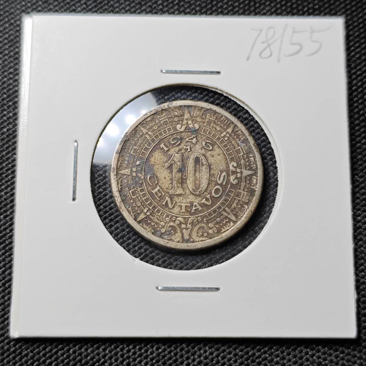 KK钱币收藏小铺 第378期  2月预留时间 周末发货 1946墨西哥10分镍币