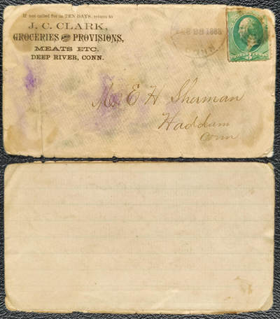 洪涛臻品批发群 精选邮票限时拍卖第1198期  - 1888.2.28美国古典邮票实寄封 135年前的古典封 难得一见