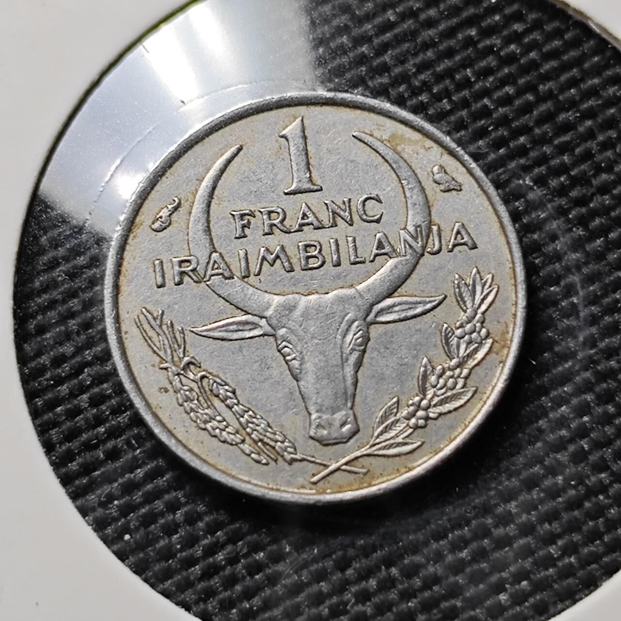 KK钱币收藏小铺 第378期  2月预留时间 周末发货  马达加斯加1法郎