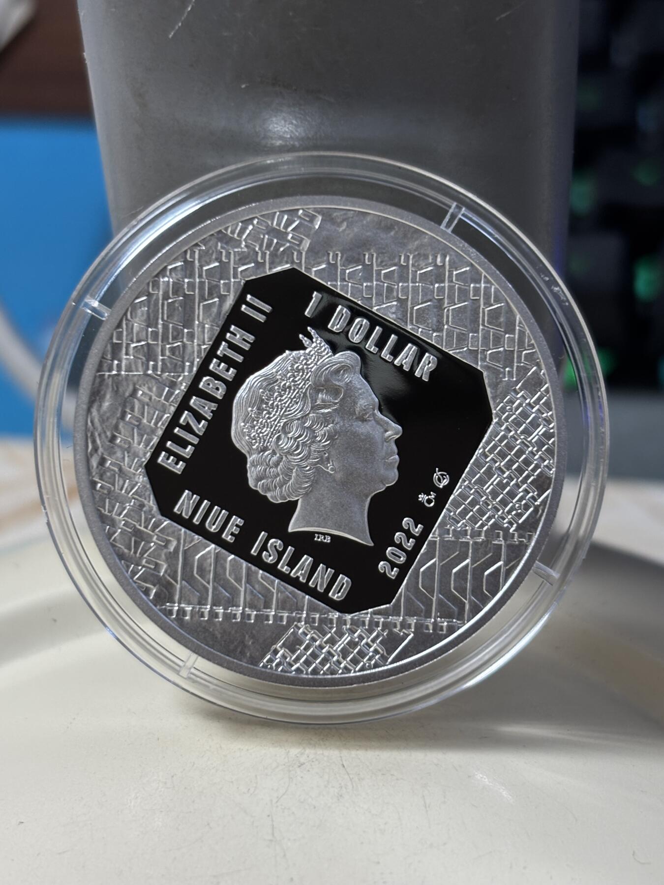 第185期拍卖 卡装纽埃2022年世界著名坦克系列克伦威尔巡洋坦克银币，999银，发行1000枚