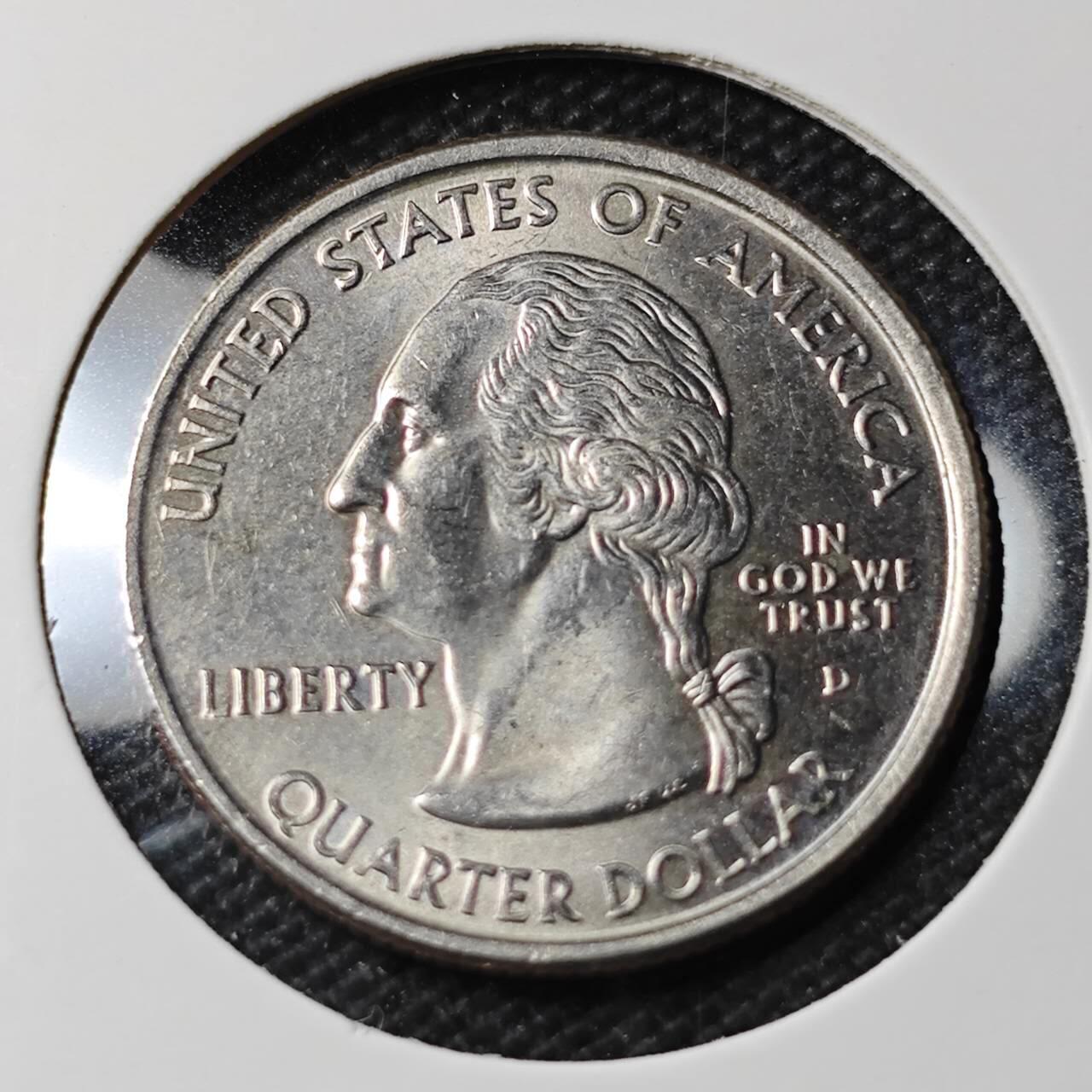 KK钱币收藏小铺 第379期  2月预留时间 周末发货  2004美国25分纪念币 