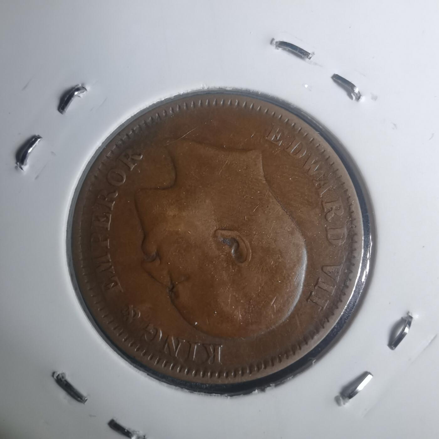 沼泽如烟--第930场 英属印度1907年1/4安娜