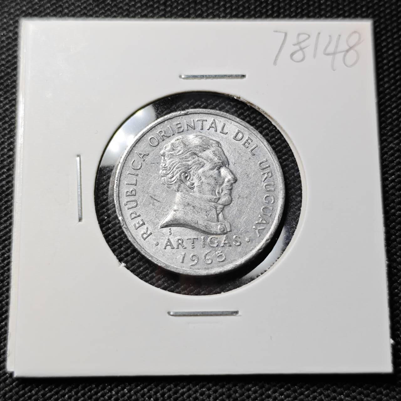 KK钱币收藏小铺 第378期  2月预留时间 周末发货  1965乌拉圭50分
