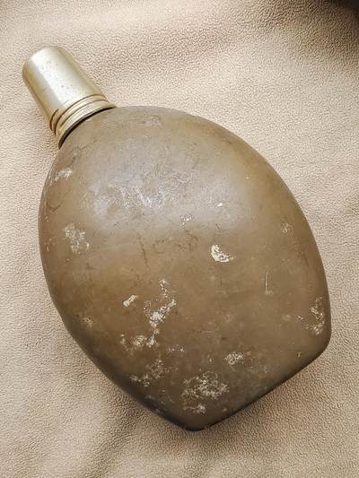 二战日军官厚胎铝质水壶 户外水壶 老铝水壶 - 二战日军官厚胎铝质水壶 户外水壶 老铝水壶