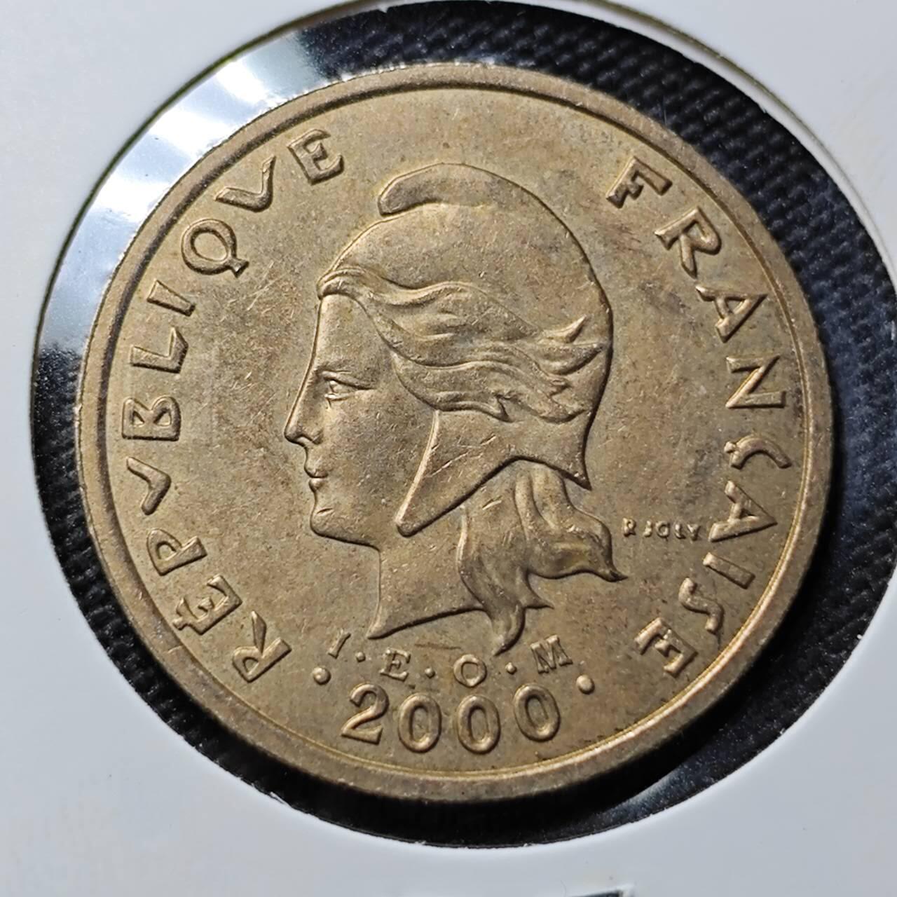 KK钱币收藏小铺 第378期  2月预留时间 周末发货  2000法属新喀里多尼亚100法郎
