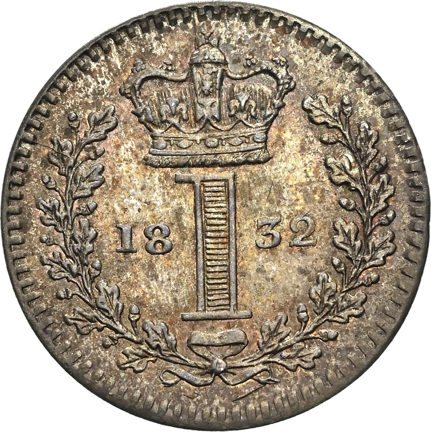 博洋堂世界钱币拍卖第151期（全场包邮） NGC MS64 英国1832年威廉四世1便士濯足币，冠军分！名家旧藏