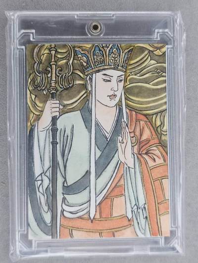 龙虎卡牌六七场 （无佣金，周六结拍，欢迎送拍） - 【手绘卡】唐三藏 画师:卢艺丰