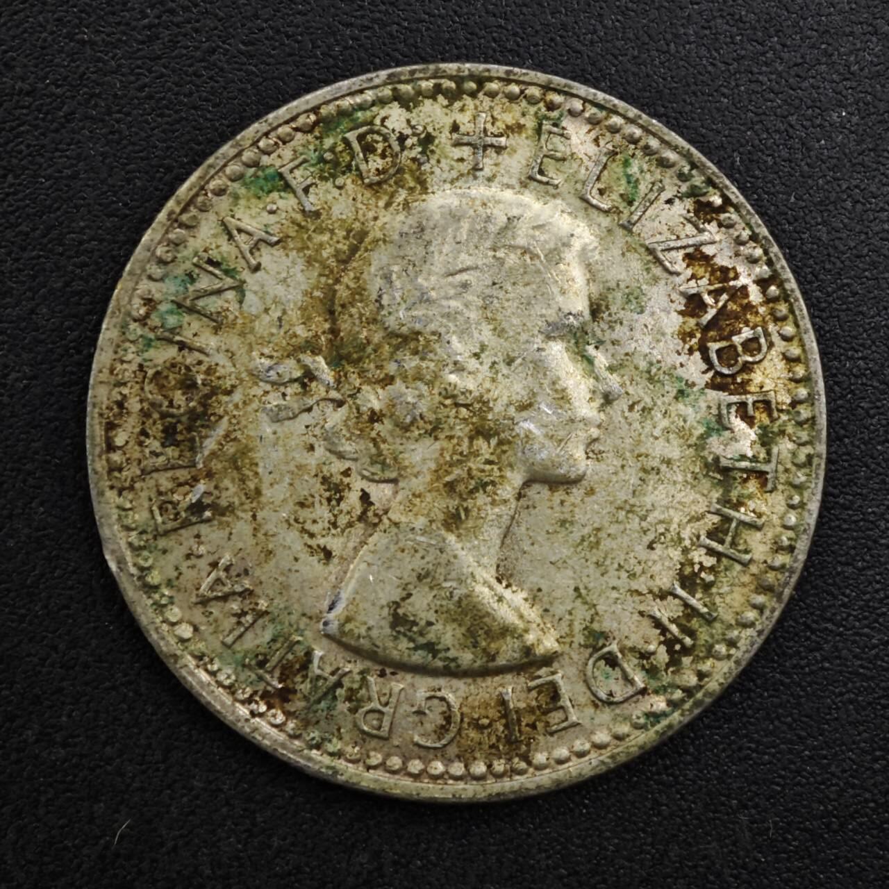 【淘币小摊】实时拍第八百二十五拍   散币场   满百包邮可预留二周 每周一统一发货   澳大利亚1963年伊丽莎白二世一先令银币