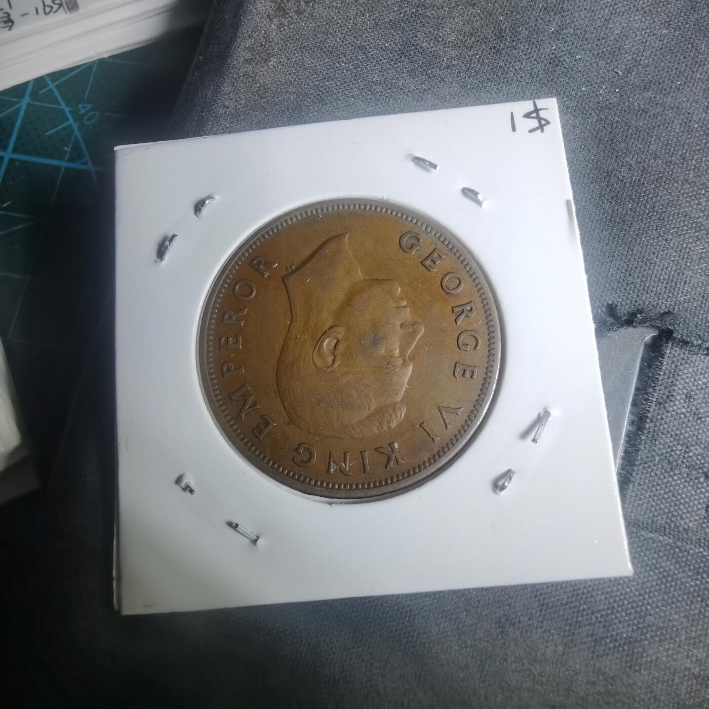 沼泽如烟--第930场 新西兰1946年1便士