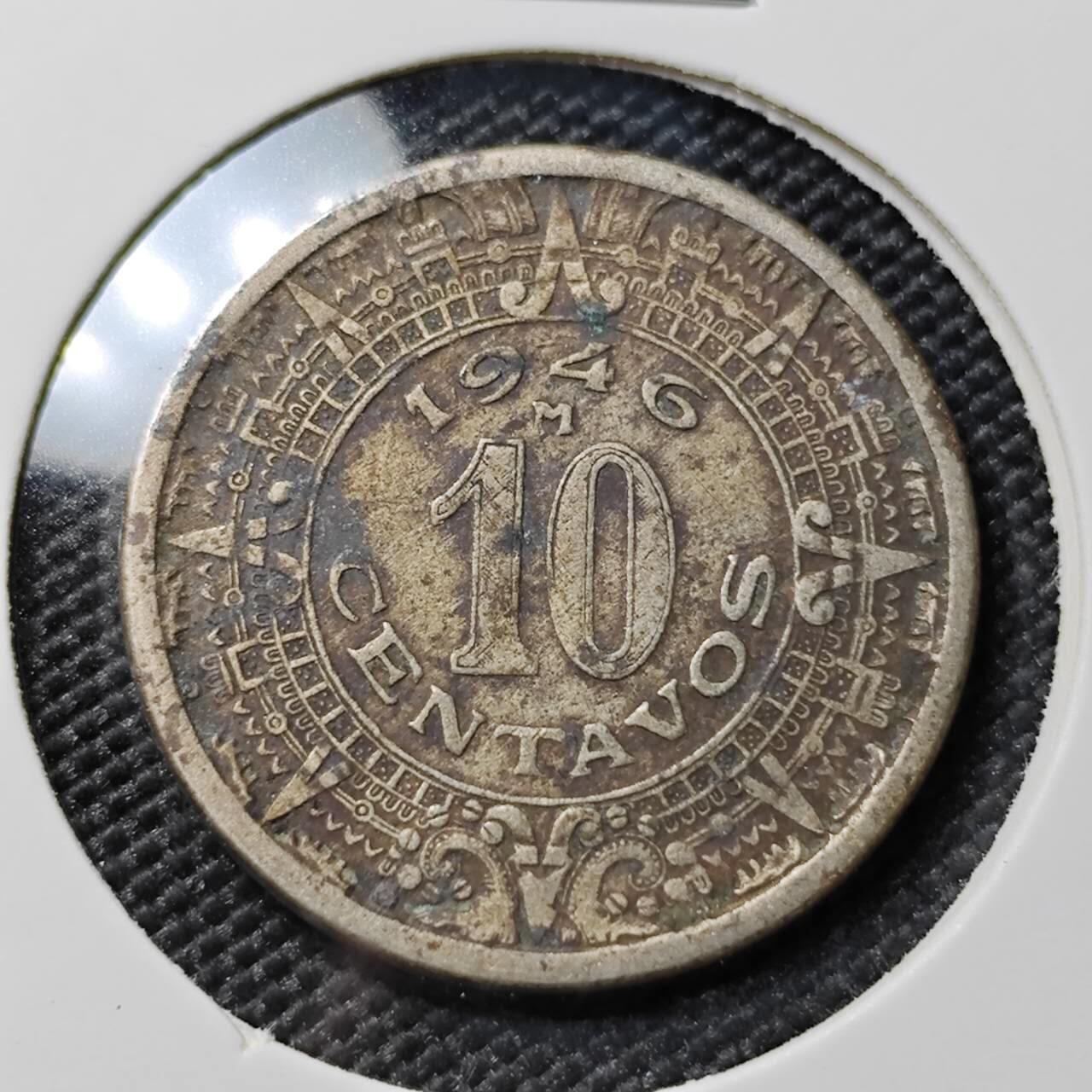 KK钱币收藏小铺 第378期  2月预留时间 周末发货 1946墨西哥10分镍币