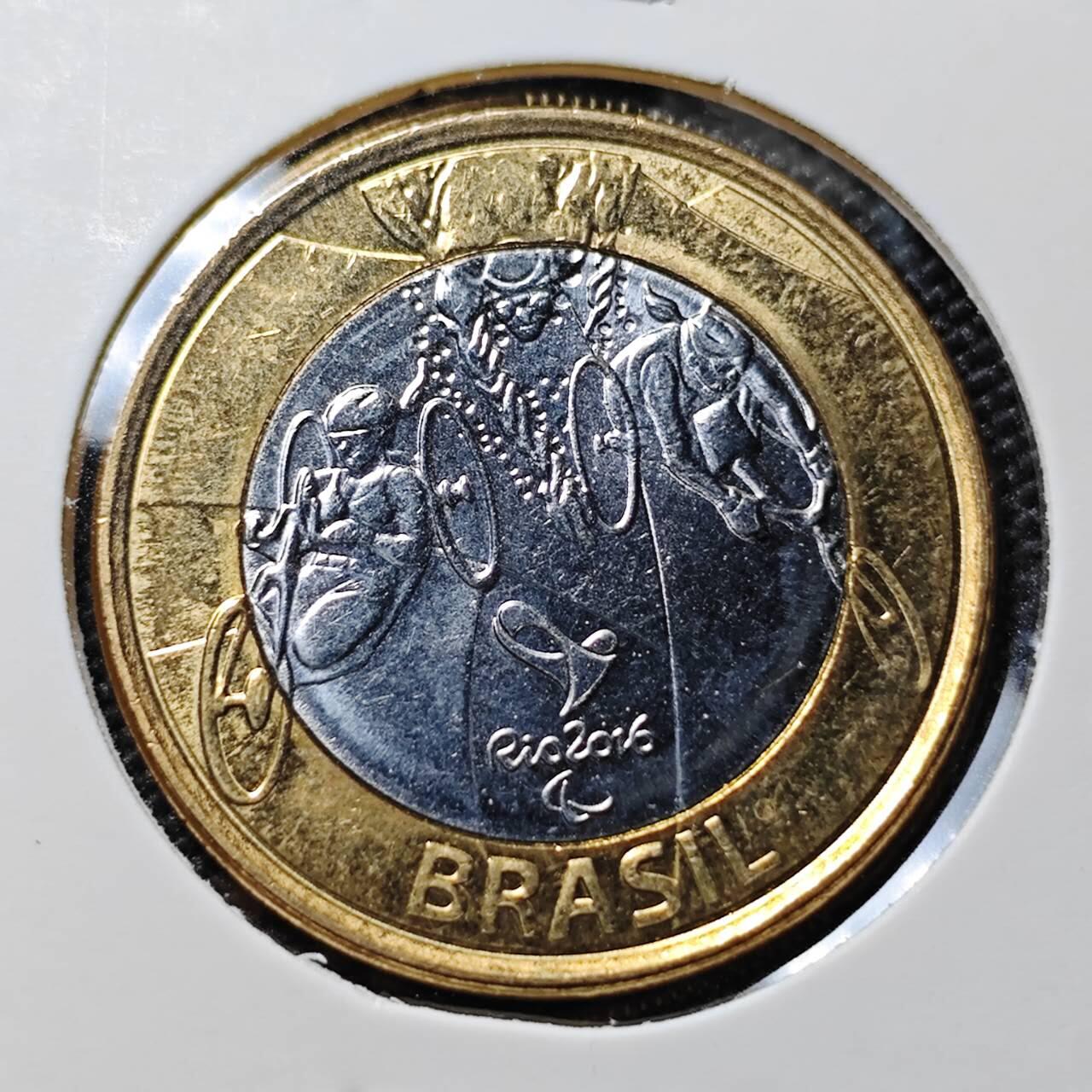 KK钱币收藏小铺 第378期  2月预留时间 周末发货  巴西1瑞尔双色币纪念币