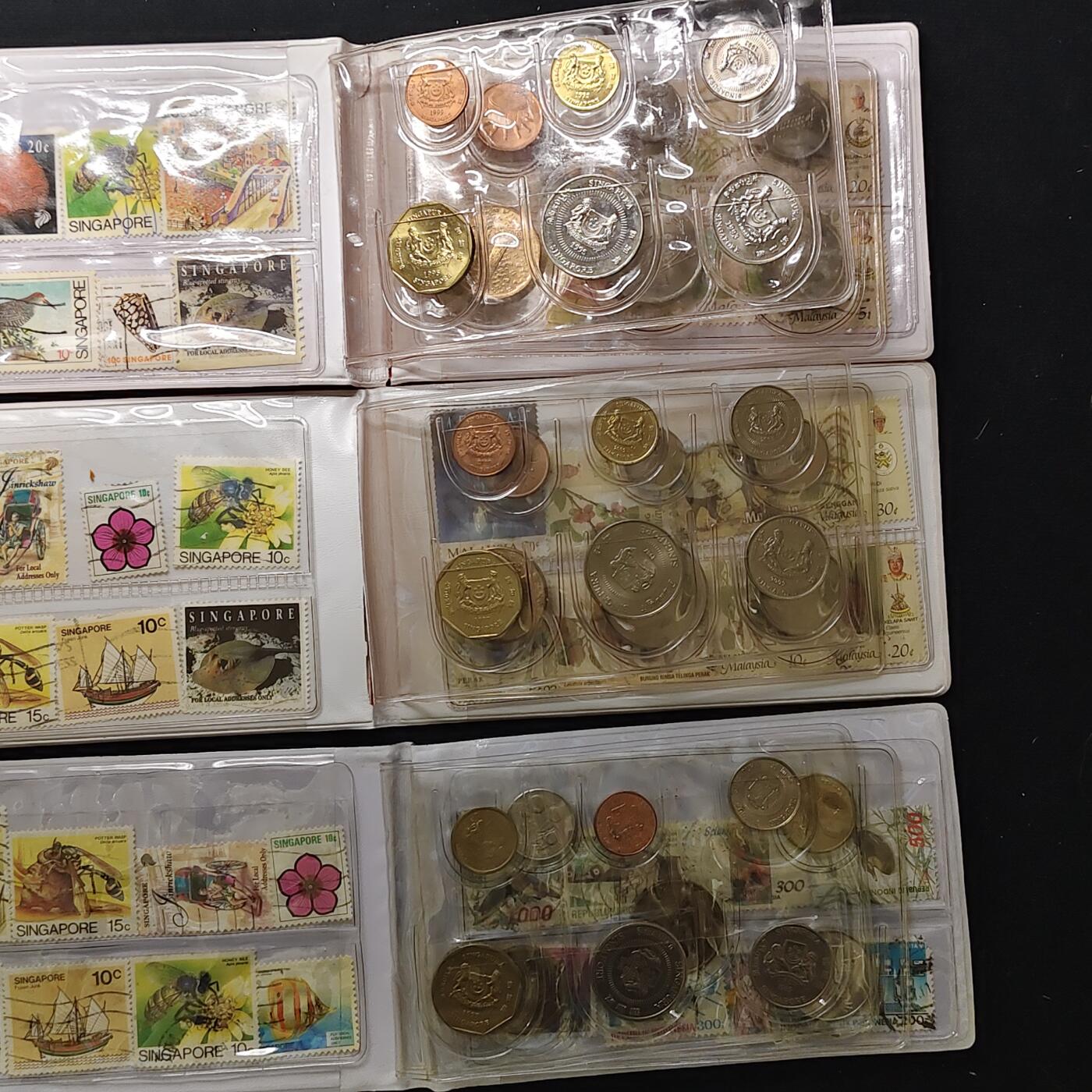 【全场包邮】纯粹捡漏拍485场（免费代拍第22场） 新加坡+马来西亚+印度尼西亚旅游套币3套一组