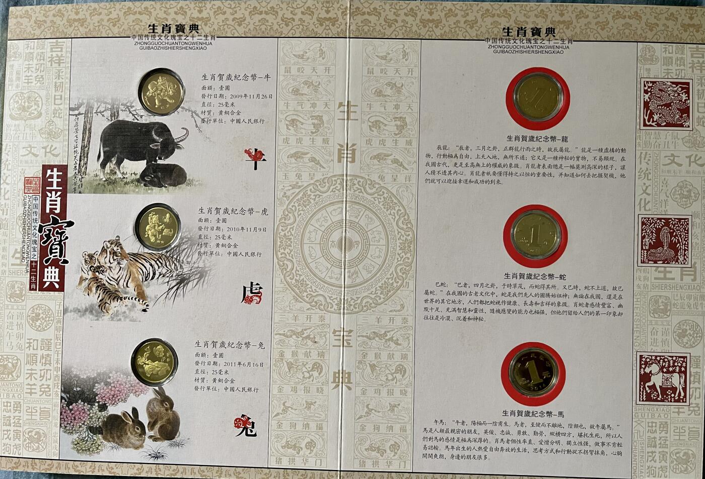 思温藏品团购专场(143） 41949-贺岁流通纪念币.生肖宝典