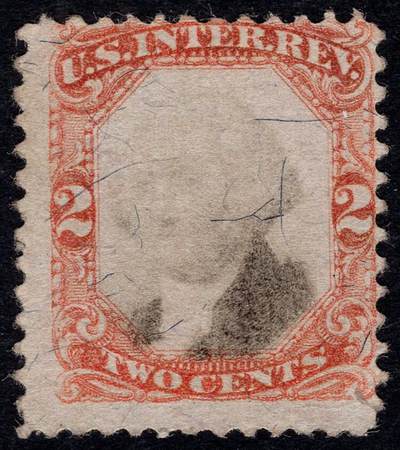 洪涛臻品批发群 精选邮票限时拍卖第1200期  - 美国初期 美国第一任总统乔治华盛顿古典税票 新票无胶 好品未使用 较少见！