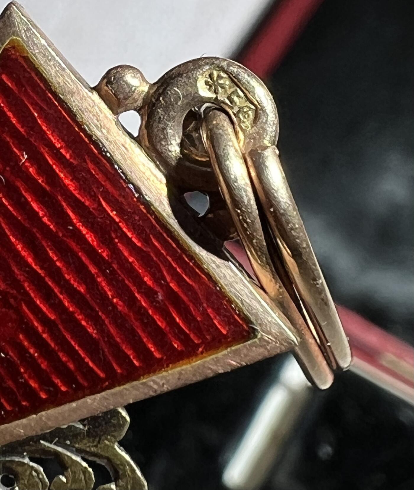 大猫徽章拍卖 第284期  俄罗斯帝国 二级 圣安娜勋章 14K金 非基督徒版 原盒 非原绶带