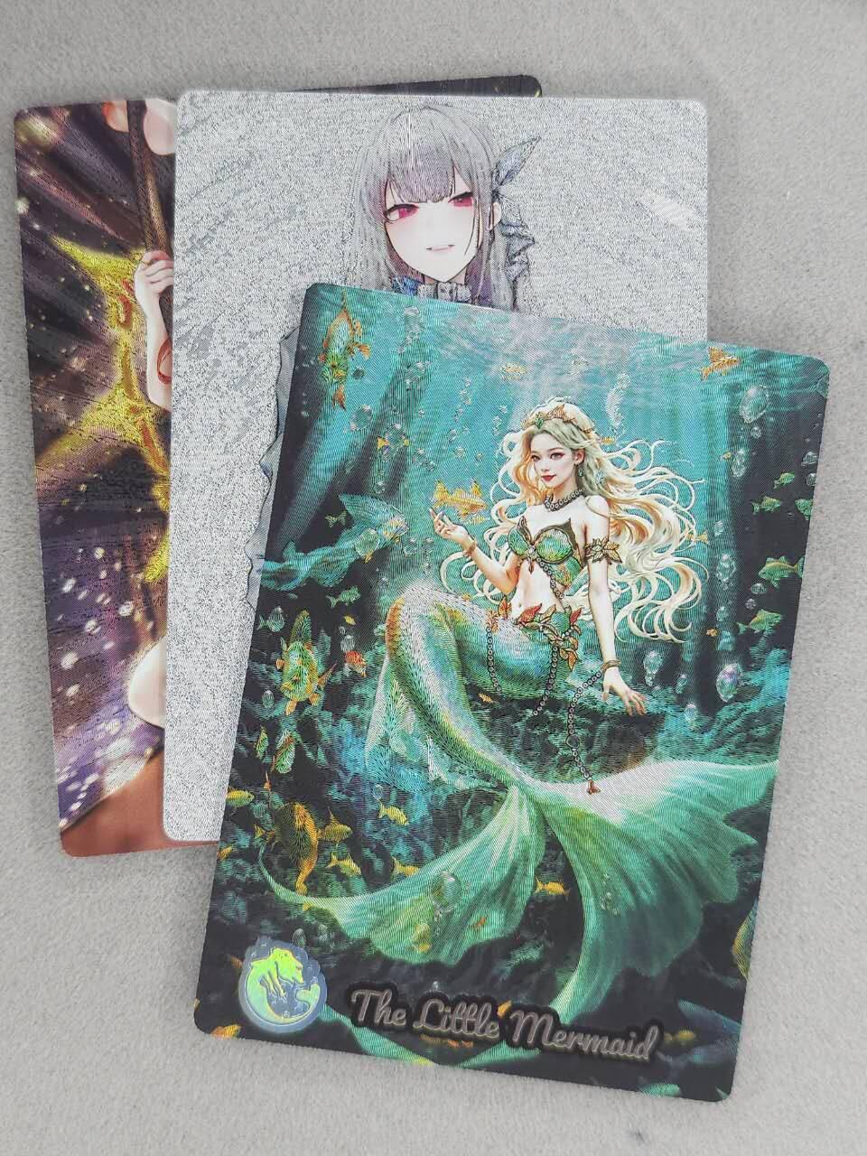 龙虎卡牌六七场 （无佣金，周六结拍，欢迎送拍） 粗闪3张 奇点 小美人鱼的艺术