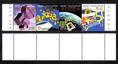 洪涛臻品批发群 精选邮票限时拍卖第1199期  - 黑山 欧罗巴邮票50周年 全品【2017标价$15美元】