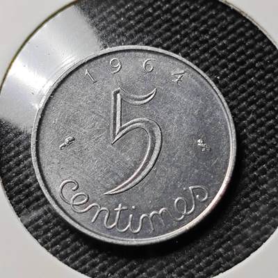 KK钱币收藏小铺 第378期  2月预留时间 周末发货 -  法国5生丁