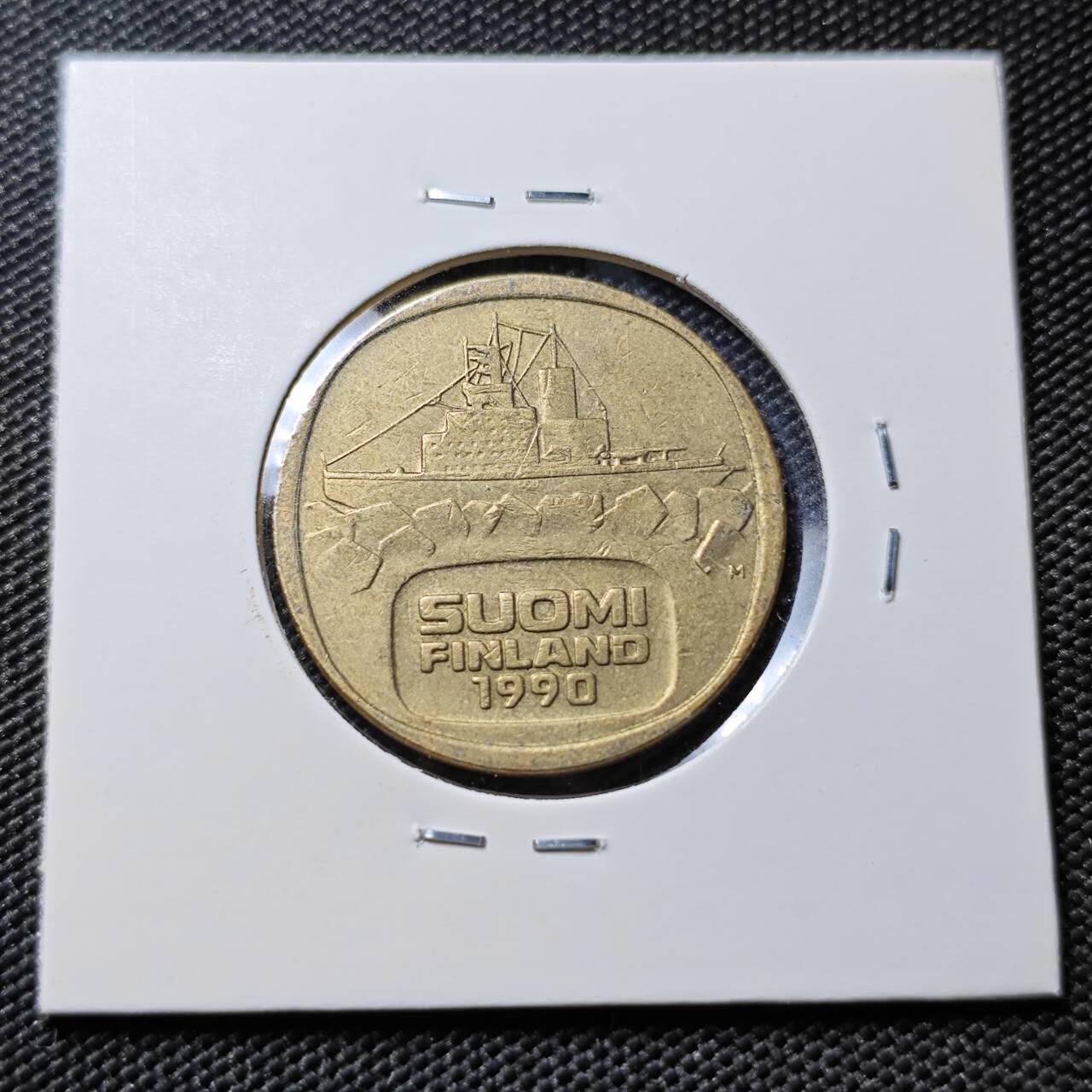 KK钱币收藏小铺 第378期  2月预留时间 周末发货  芬兰5马克破冰船