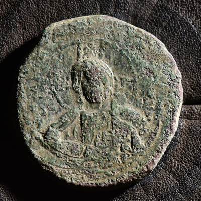 【良泉】【元旦直播场】1月1日晚19.30点开拍！208组西方古代钱币、日本朝鲜花钱 - 10.88克，公元976-1025年【拜占庭】 巴西尔二世和君士坦丁八世共治时期，A类无名富力，大铜币