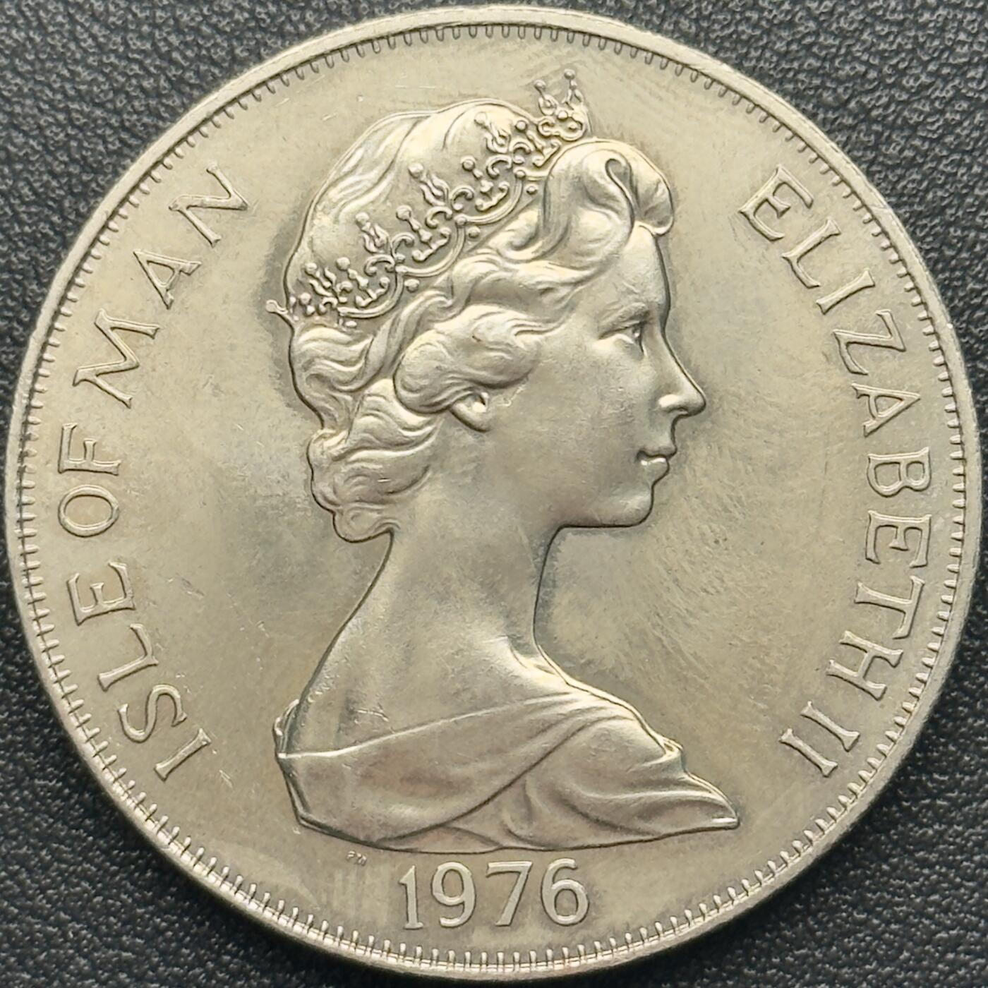 ＜小葵钱铺＞第67期·克朗币·银币场·满200包邮，不寄存·12月15日发货 马恩岛1976年有轨马车诞生100周年1克朗纪念币