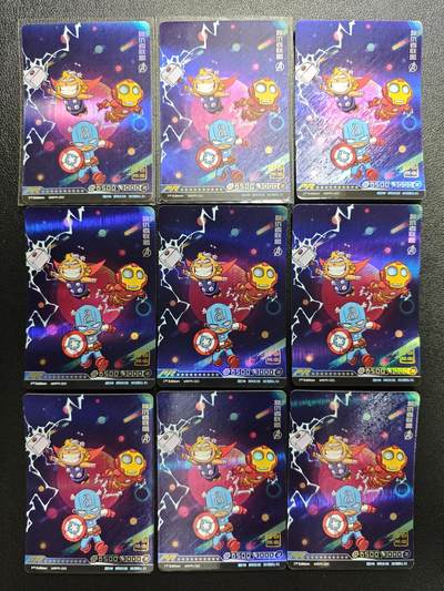 天玑星卡拍第148期《12.11周四截拍》持续收拍收评中 满赠卡需备注 - 卡游 英雄对决 复仇者联盟 雷神 钢铁侠 美国队长 PR 九张