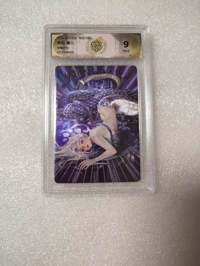 清风卡拍第14期(焱卡为主，12月13日结拍) - 焱卡文化神话中国(罐儿)浮雕折光9分黑蛇