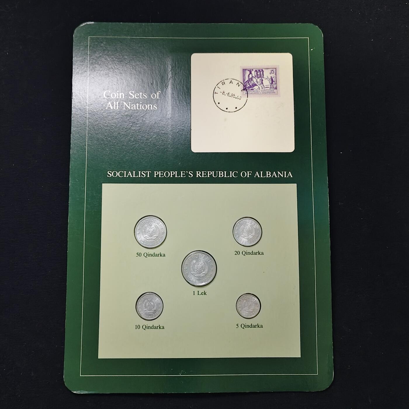 【全场包邮】纯粹捡漏拍485场（免费代拍第22场） 【富兰克林·世界各国硬币系列邮币卡】阿尔巴尼亚共和国