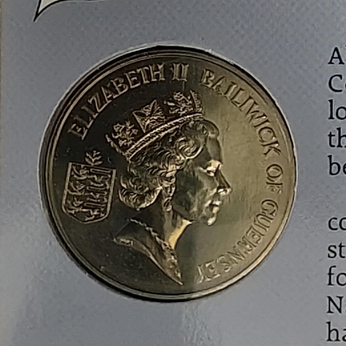 【全场包邮】纯粹捡漏拍485场（免费代拍第22场） 根西1986年2镑爱丁堡英联邦运动会官方卡装克朗型纪念币